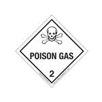 Poison Gas Shipping Label - 4 x 4 Roll of 500