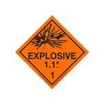 Explosive 1.1 Shipping Labels