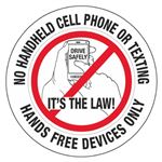 No Handheld Cell Phone/Texting Its the Law! - Decal