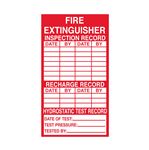 Fire Extinguisher Inspection Record - 2 1/2 x 4 1/2