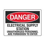 Electrical Supply Station Unauthorized Personnel - Decal