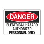 Electrical Hazard Authorized Personnel Only - Decal
