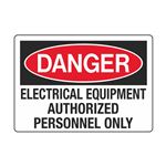 Electrical Equipment Authorized Personnel Only - Decal