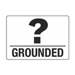 Grounded (Graphic Question Mark) - Decal