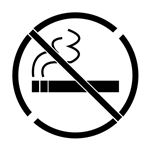 No Smoking Stencil - 2' x 2'