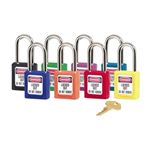 Indestructible Lightweight Lockout Locks Keyed Alike