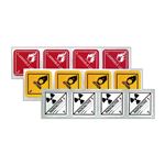 Mini Hazmat Labels - Flammable Liquid 1 x 1