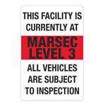 MARSEC - Level 3 Marsec Sign 24"x36"