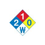 Preprinted NFPA Diamond Labels - 4 x 4 in. Roll/500