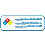 Custom Pre-printed NFPA Decals - Chemical Common Name MFG