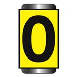 Pole and Cable Markers - 1" Yellow Horizontal