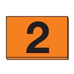 Pole and Cable Markers - 2" Orange Horizontal