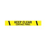 Printed Vinyl Tape - Keep Clear Control Panel  2" x 100'