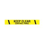 Printed Vinyl Tape - Keep Clear Control Panel