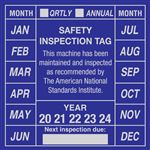Safety Inspection Tags - 3 x 3