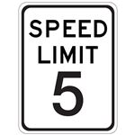 Speed Limit 5 - 18" x 24"