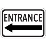Entrance Arrow - Left - Engineer Grade Reflective 12 x 18