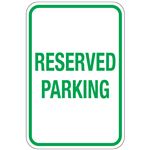 Reserved Parking Sign 12" x 18"