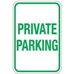 Private Parking Sign 12" x 18"