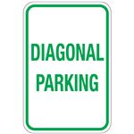 Diagonal Parking Sign 12x18