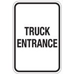 Truck Entrance Sign 12x18