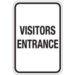 Visitors Entrance Sign 12"x18"