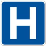 Hospital (Graphic) Sign 24" x 24"