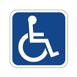 Handicapped Symbol Sign  18 x 18