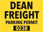 Custom Rearview Mirror Parking Permits Rectangle Vinyl 1 1/2 x 2