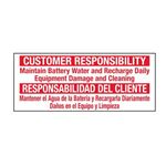 Customer Responsibility/Bilingual - 2 1/4 x 5 1/2