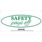 Safety Pays Off Banner 3'x6' w/Rope