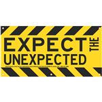 Expect the Unexpected (Graphic) Banner 3'x6' w/Rope