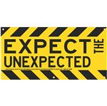 Expect the Unexpected (Graphic) Banner 3'x6' w/Bungee Cord