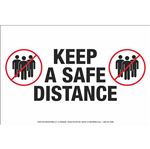 Anti-Slip Floor Decal - Keep A Safe Distance