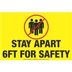 Anti-Slip Floor Decal - Stay Apart 6 Feet