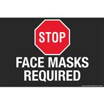 Stop - Face Masks Required - Floor Decals 8 x 12