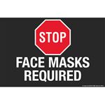 Anti-Slip Floor Decal -Stop Face Masks Required