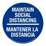 Anti-Slip Floor Decal - Social Distancing/Bilingual