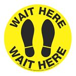 Anti-Slip Floor Decal - Wait Here