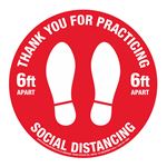 Anti-Slip Floor Decal - Thank You Social Distancing