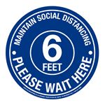 Anti-Slip Floor Decal - Maintain Social Distance