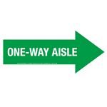 Anti-Slip Floor Decal - One Way Aisle