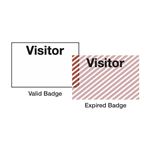 Self-Expiring Visitor Badges - 2 1/8" x 3 15/16"