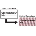 Self-Expiring Timetokens - Valid This Date Only 1" x 2"