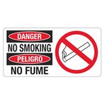 Danger No Smoking - Bilingual - 4 x 8 Decal