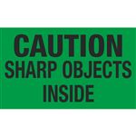 Caution Sharp Objects Inside - Handling Label