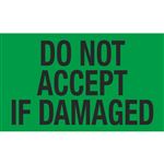 Do Not Accept If Damaged - Handling Label