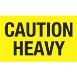 Caution Heavy - 3 x 5