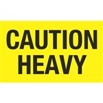 Caution Heavy - Handling Label