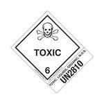 Hazmat Shipping Label-Toxic, Liq., Organic, NOS-UN2810-4x5